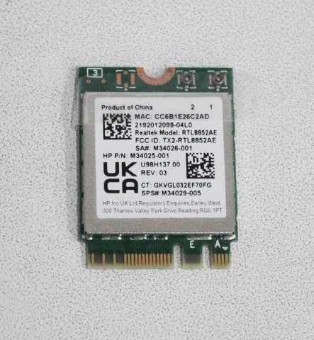 Thay Card Wifi Laptop HP Envy 16-h0205TX 16-h0034TX 16-h0207TX